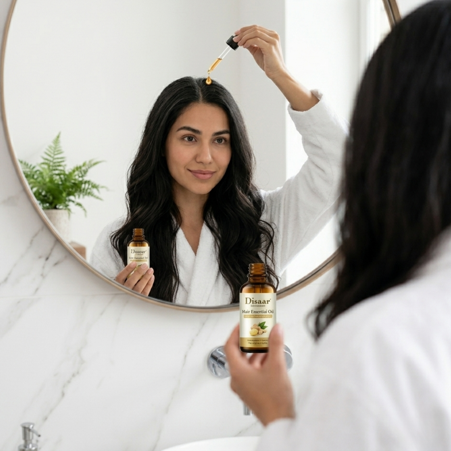 GingerGrow™ – Aceite Esencial Anticaída con Jengibre Natural | Estimula el Crecimiento Capilar en Hombres y Mujeres